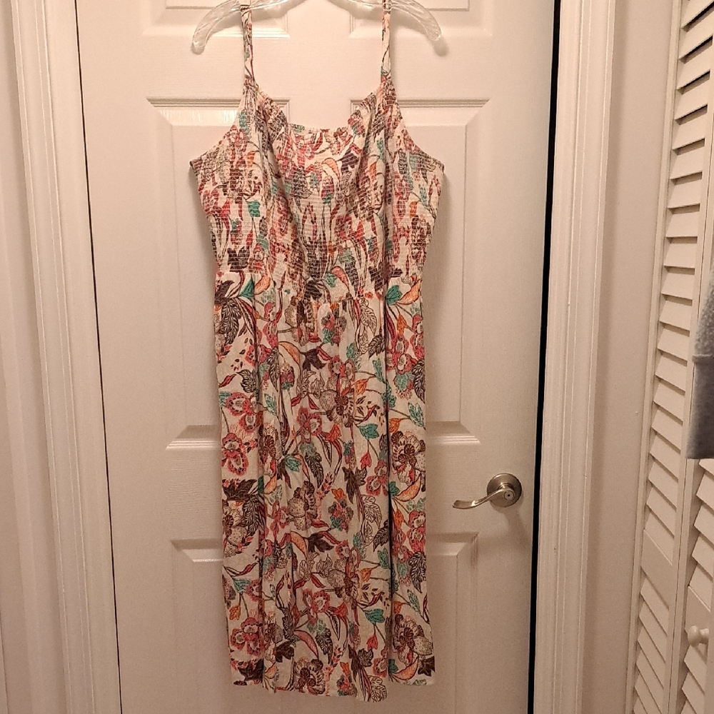 Old Navy Multicolor Floral Midi Dress